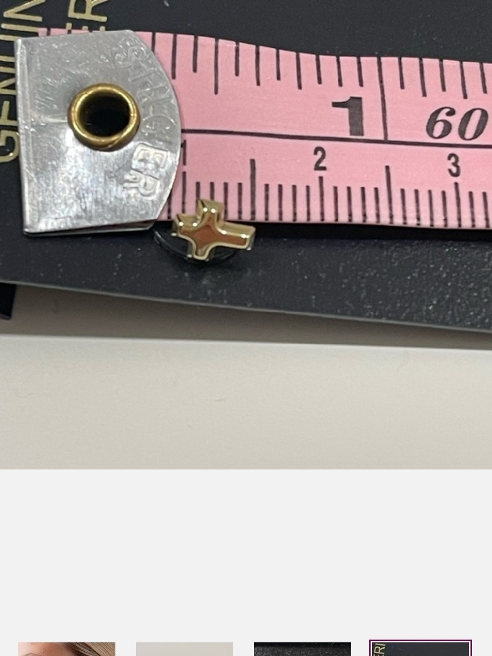 14K Yellow Gold Cross Earrings